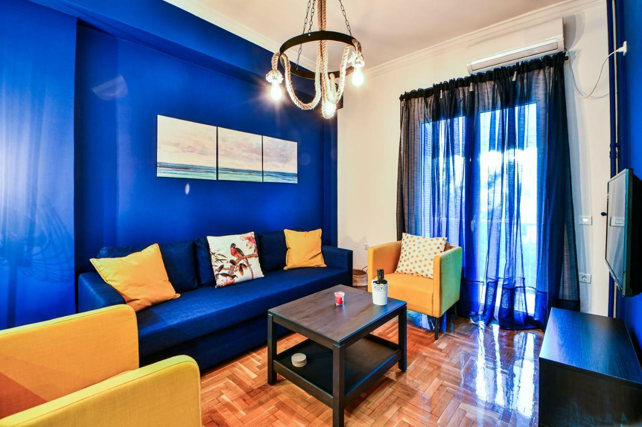Cozy Blue Apartment By Zain Афины Экстерьер фото
