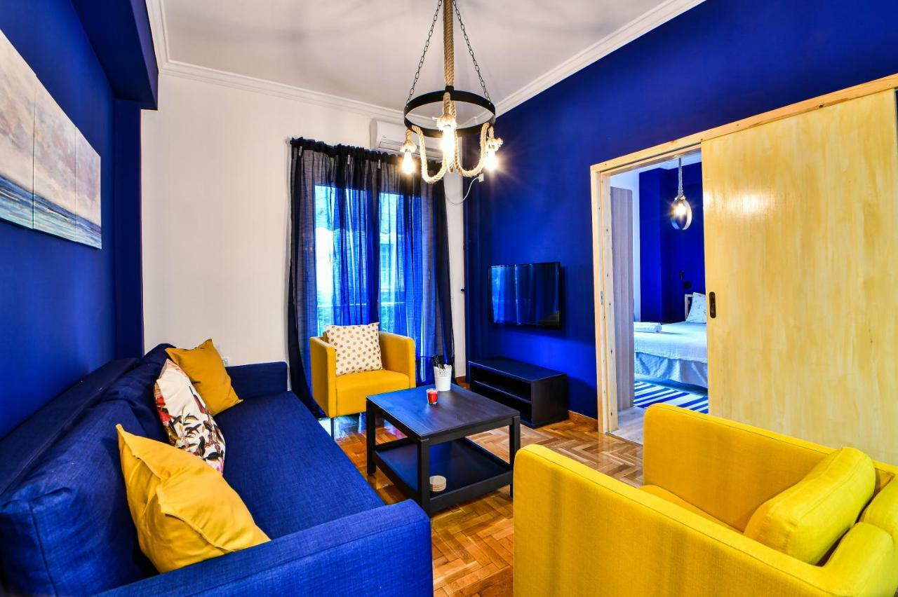 Cozy Blue Apartment By Zain Афины Экстерьер фото