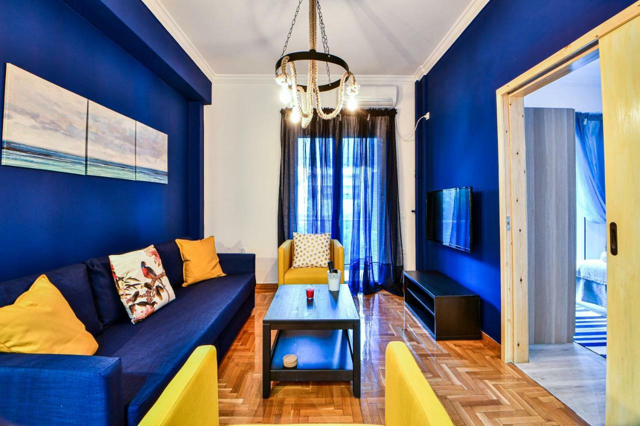 Cozy Blue Apartment By Zain Афины Экстерьер фото