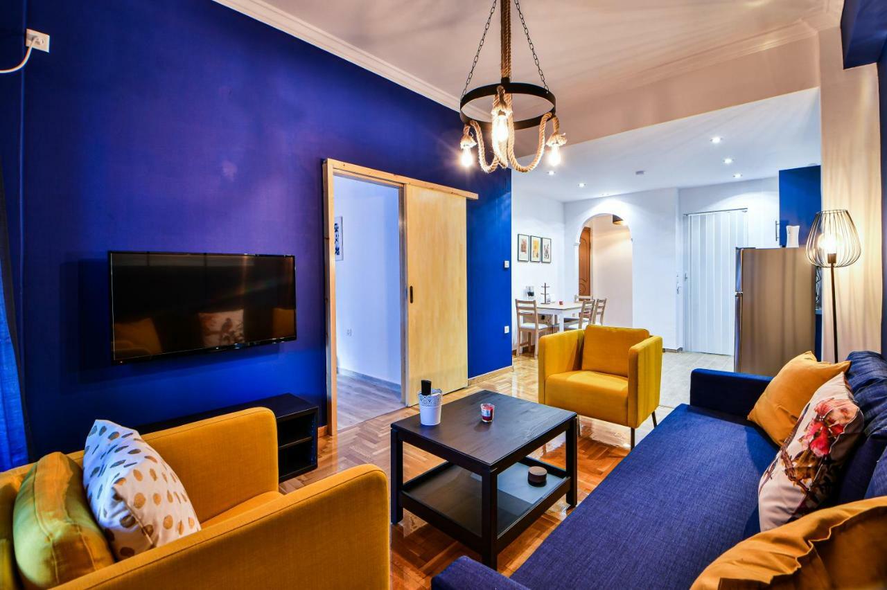 Cozy Blue Apartment By Zain Афины Экстерьер фото
